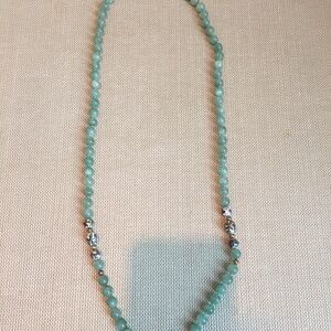 Jade and Cloisonné Bead Necklace